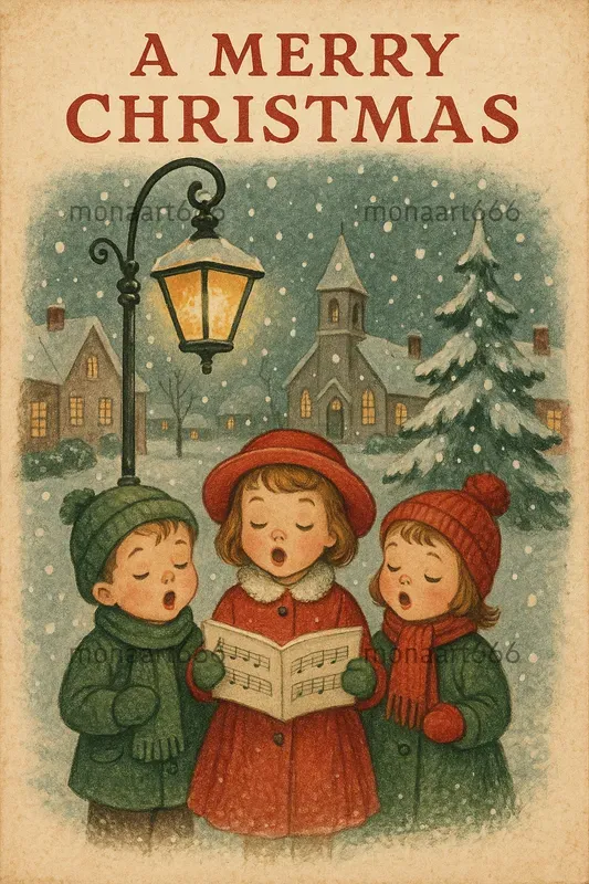 Vintage Yuletide Card Creators