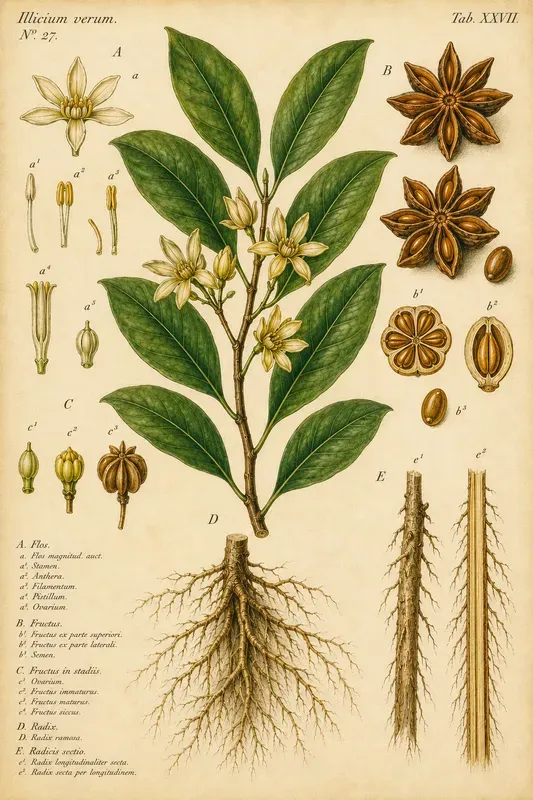 Indonesian Spice Botanical Wall Art