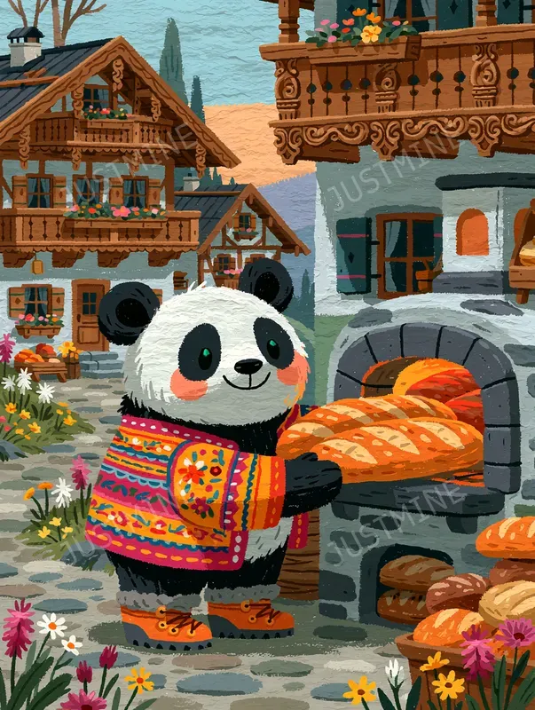 Cozy Animal Village Illustrations
