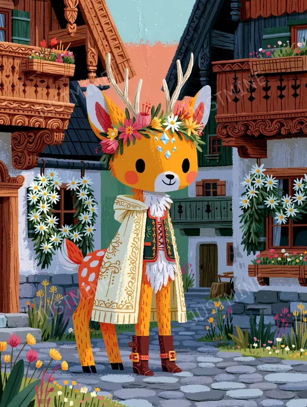 Cozy Animal Village Illustrations