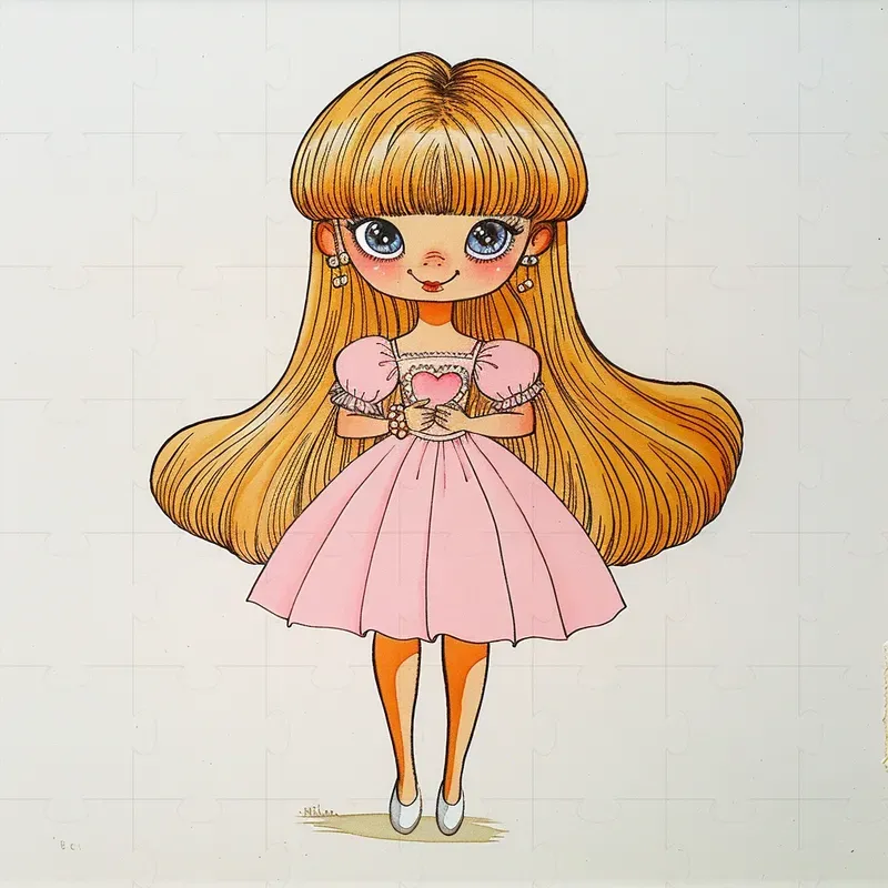 Storybook Watercolor Character Cliparts