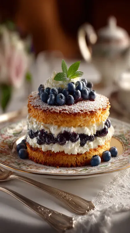 Realistic Sponge Cake Food