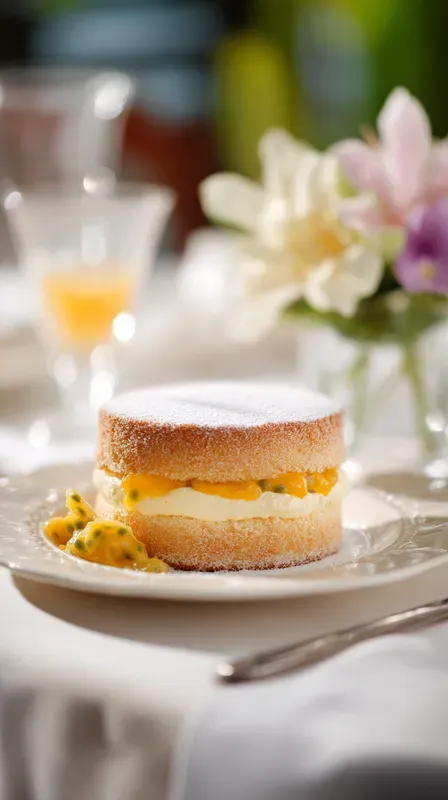 Realistic Sponge Cake Food