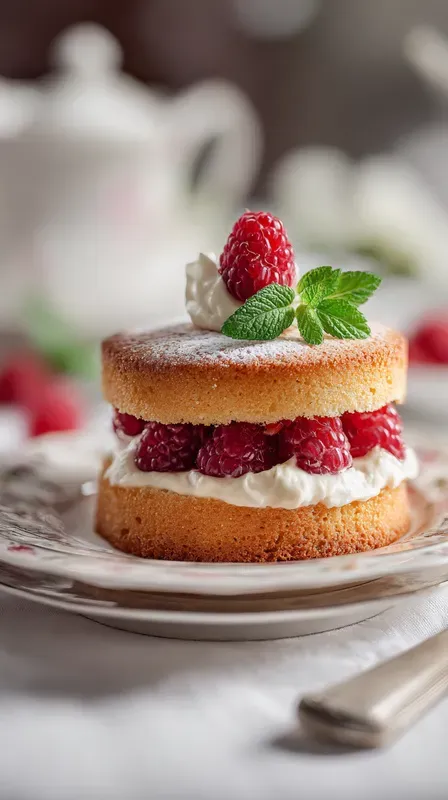 Realistic Sponge Cake Food