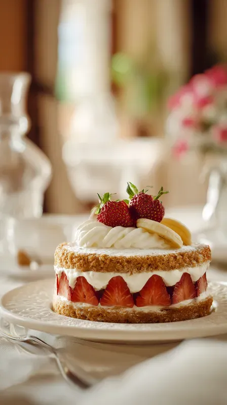 Realistic Sponge Cake Food
