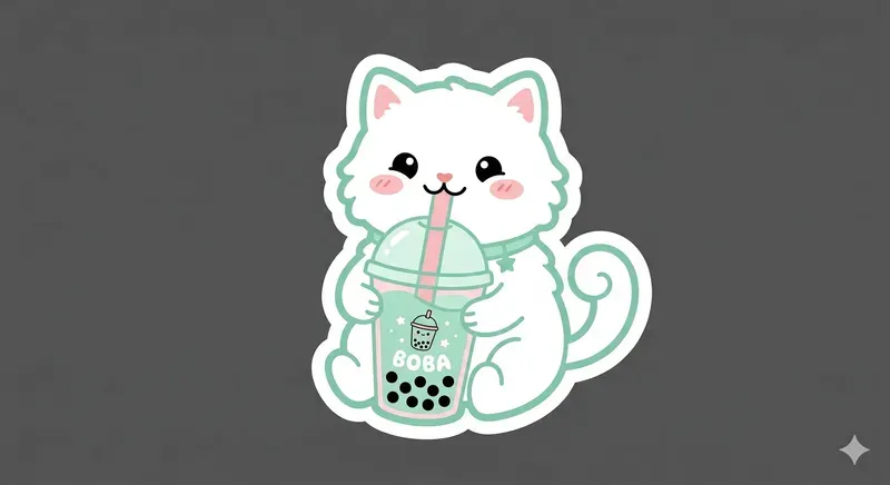 Kawaii Diecut Sticker Designs