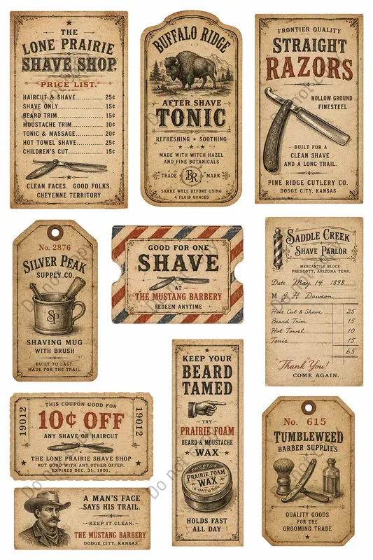 Vintage Barbershop Ephemera