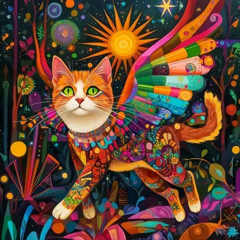 A Cosmic Folk Art Fusion