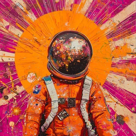 A Cosmic Folk Art Fusion