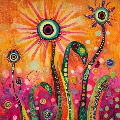 A Cosmic Folk Art Fusion