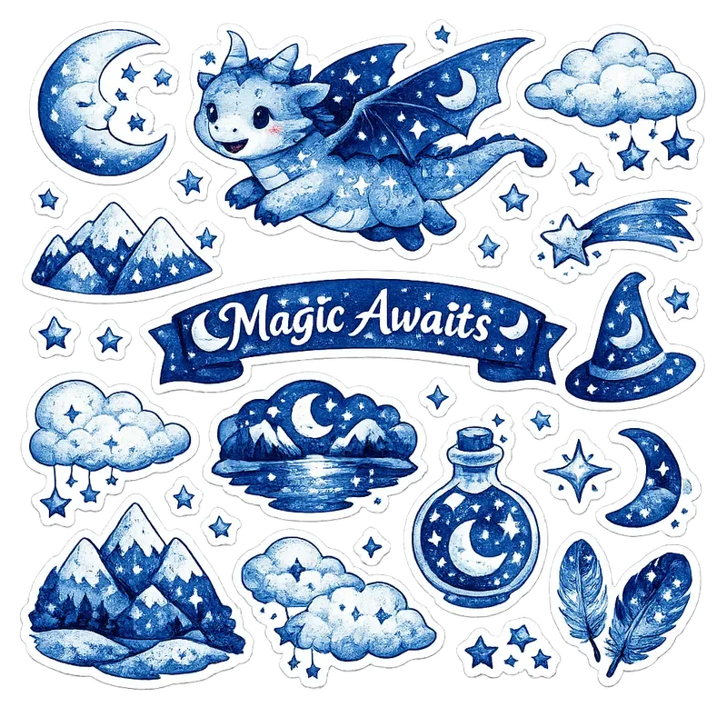Mystical Celestial Journaling Graphics