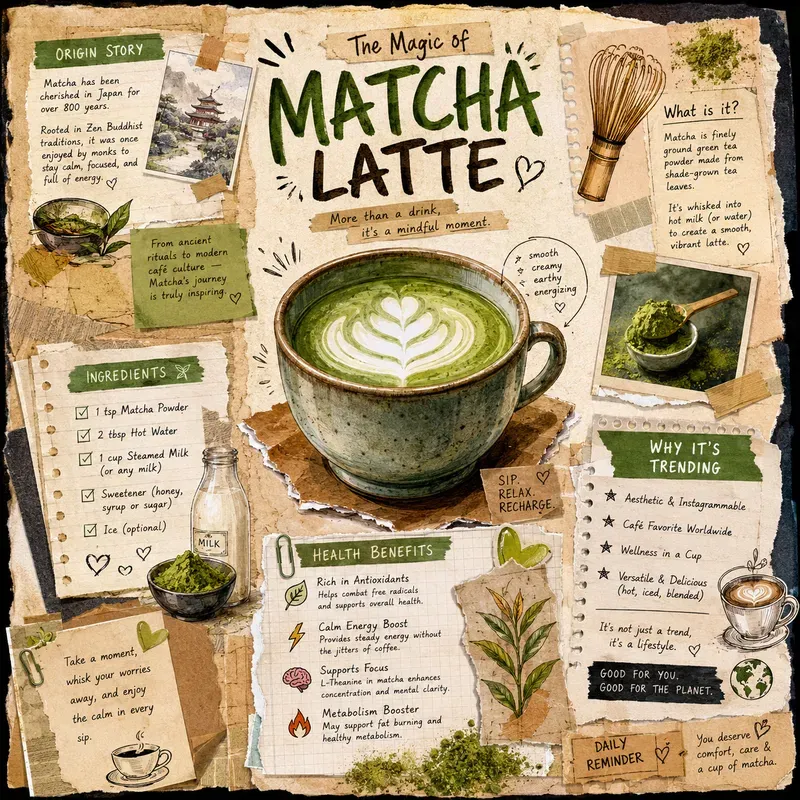 Handcrafted Recipe Scrapbook Infographics