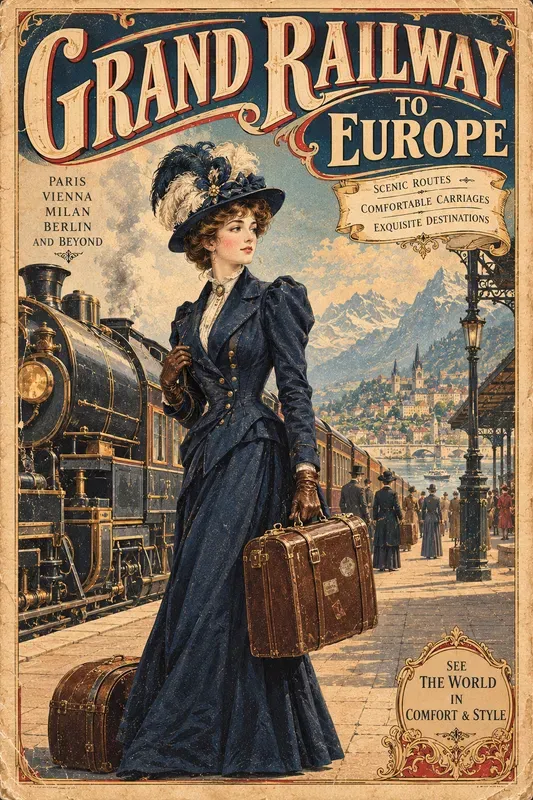 Antique Victorian Fashion Posters