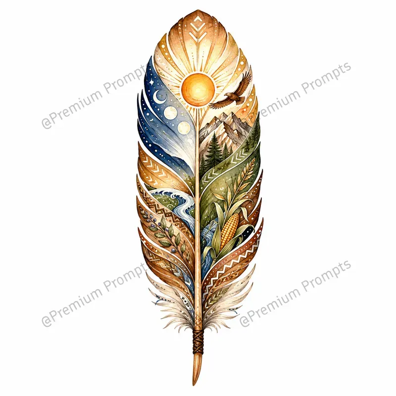 Indigenous Sacred Nature Cliparts