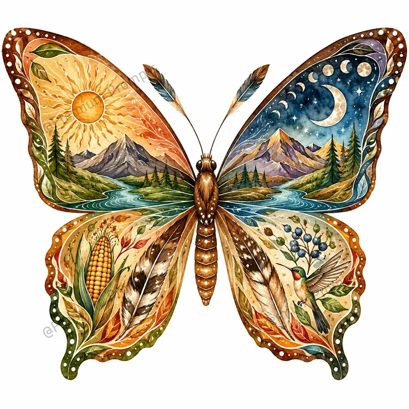 Indigenous Sacred Nature Cliparts