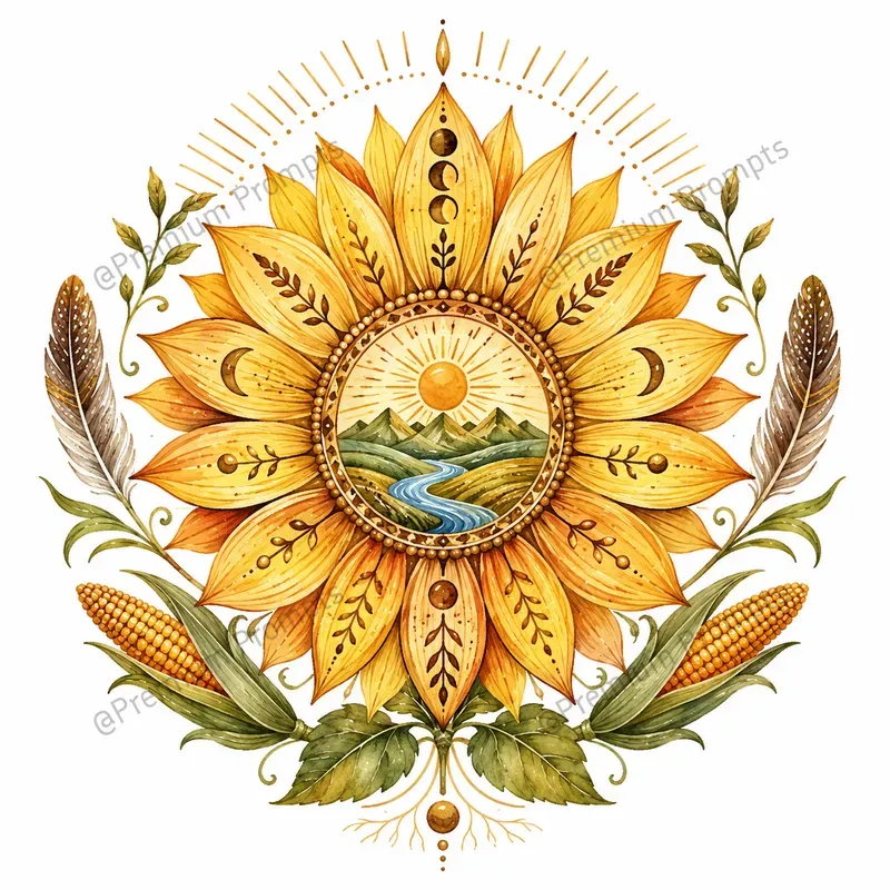 Indigenous Sacred Nature Cliparts