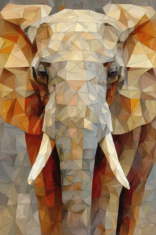 Geometric Origami Animal Portraits