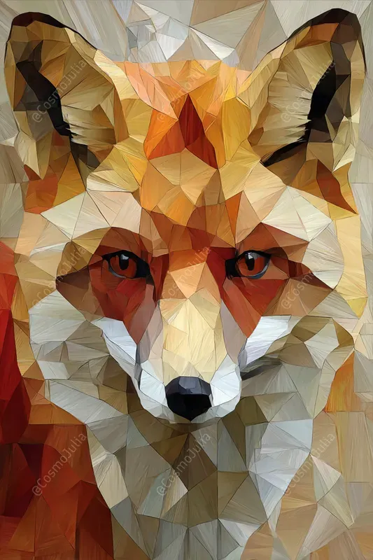 Geometric Origami Animal Portraits
