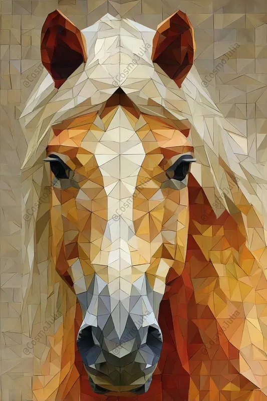 Geometric Origami Animal Portraits