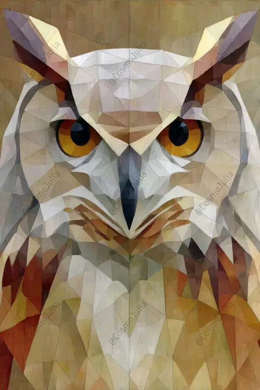 Geometric Origami Animal Portraits