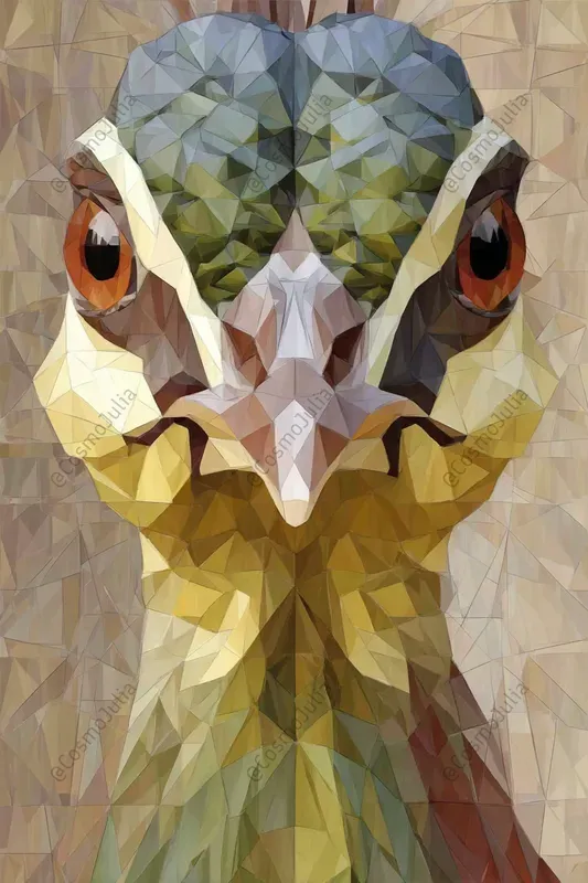 Geometric Origami Animal Portraits
