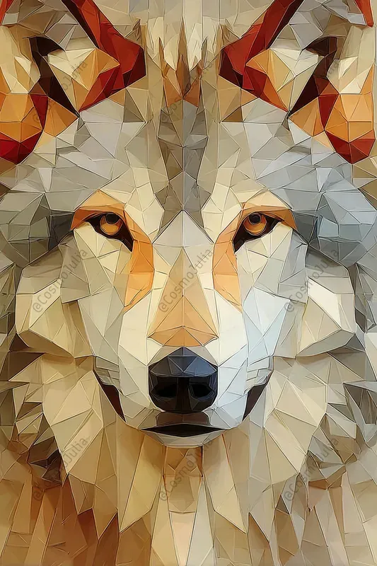 Geometric Origami Animal Portraits