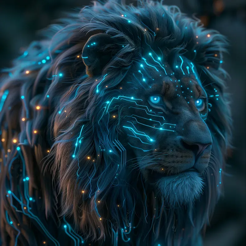 Neon Animal Portrait Series