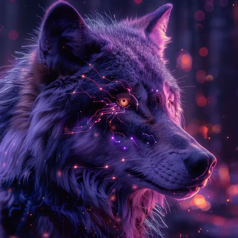 Neon Animal Portrait Series