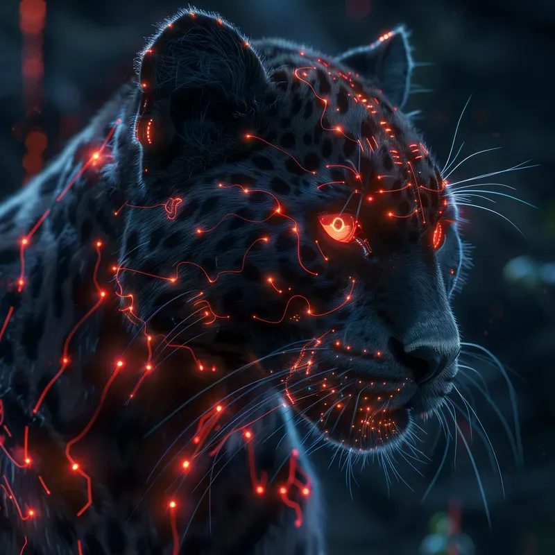 Neon Animal Portrait Series