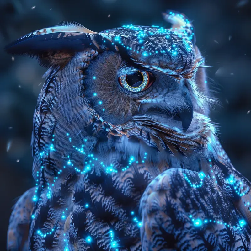 Neon Animal Portrait Series