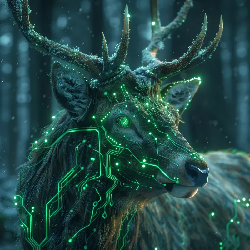 Neon Animal Portrait Series