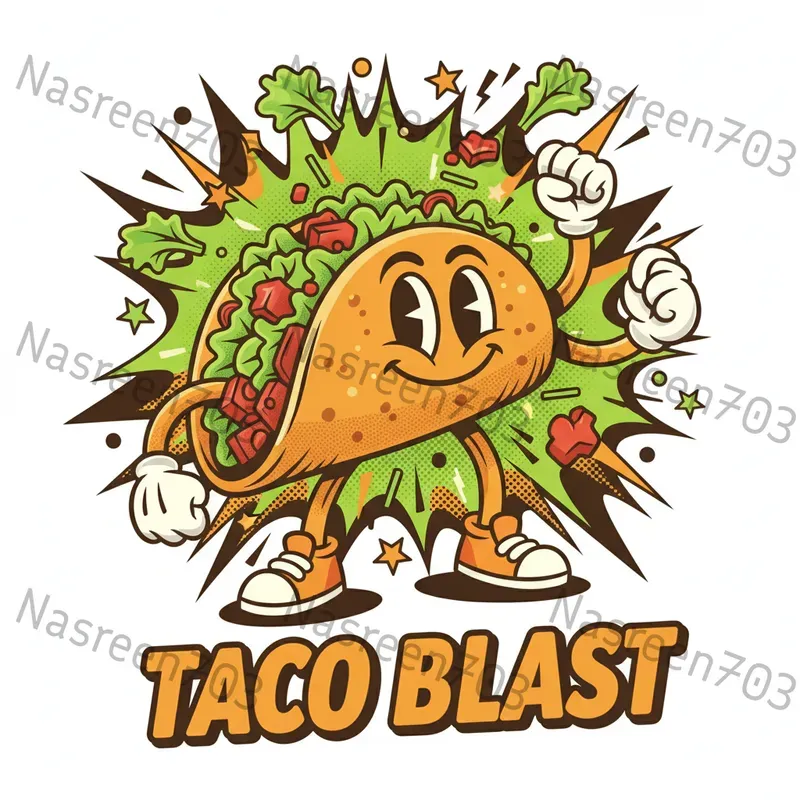 Retro Food Mascot Flyer Generators