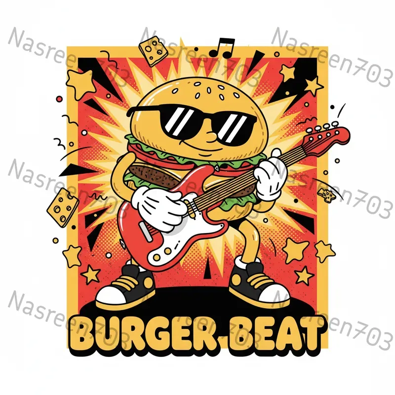 Retro Food Mascot Flyer Generators