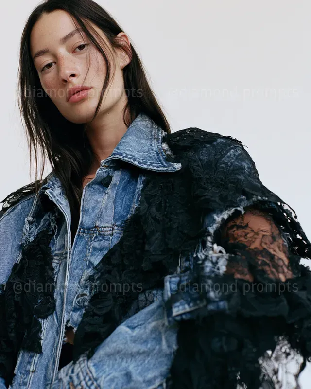 Denims Meet Delicate Laces