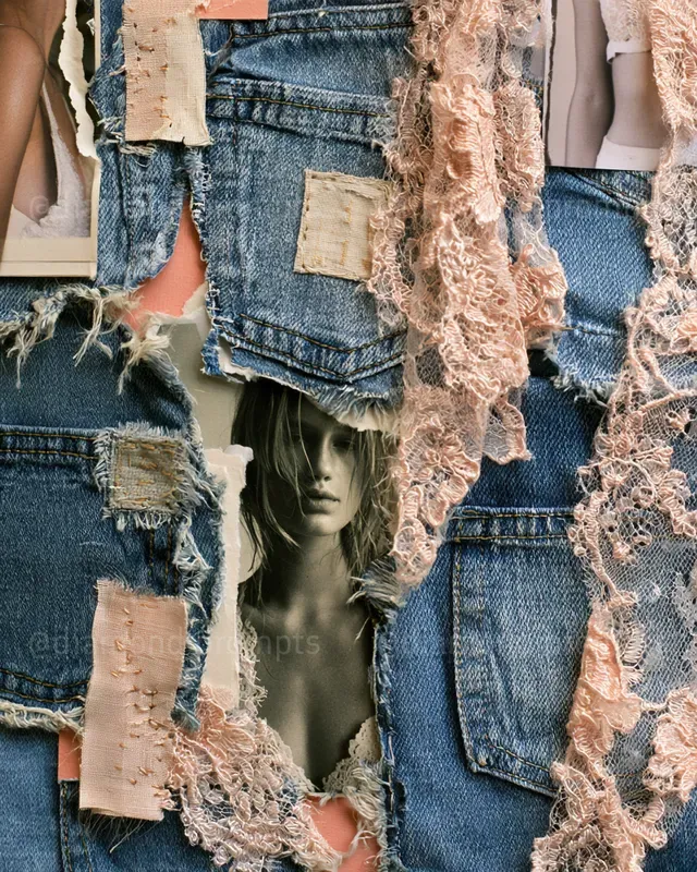 Denims Meet Delicate Laces