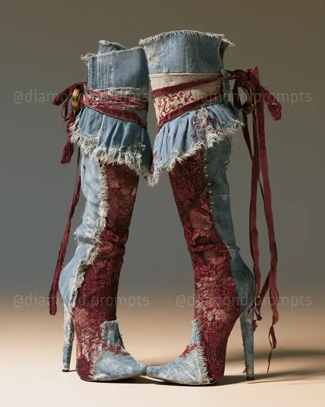 Denims Meet Delicate Laces