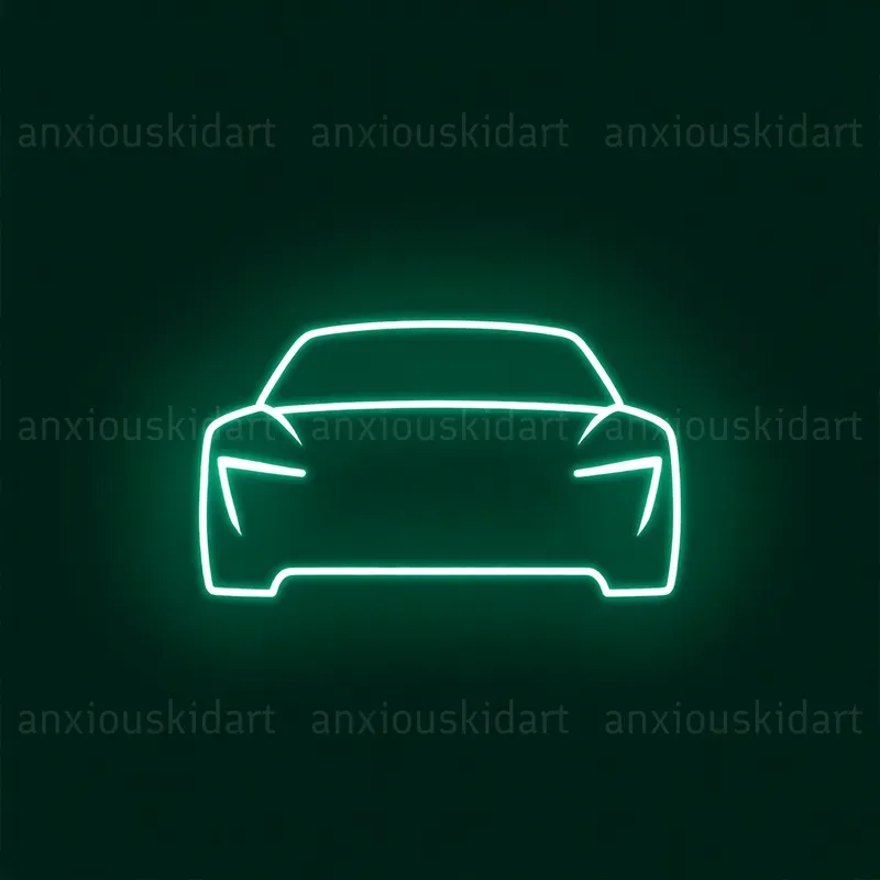 Neon Pictogram Silhouettes