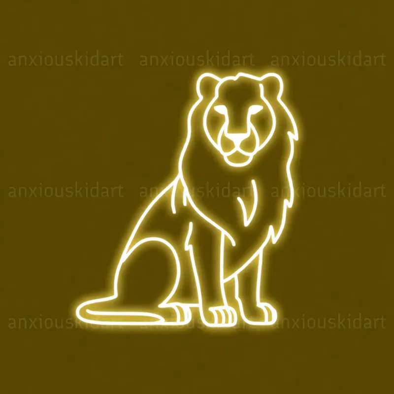 Neon Pictogram Silhouettes