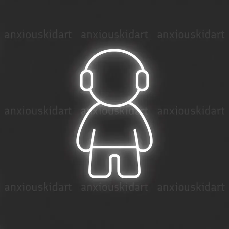Neon Pictogram Silhouettes