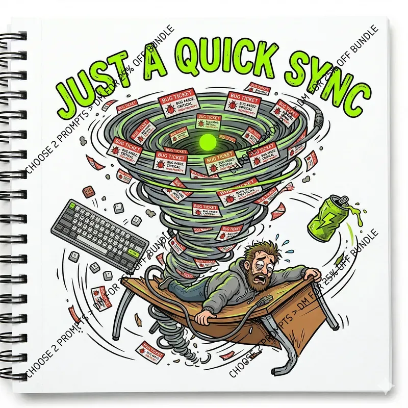 Corporate Chaos Comic Illustrations