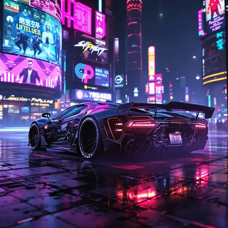 Cyberpunk 2077 Cinematic Graphic Design