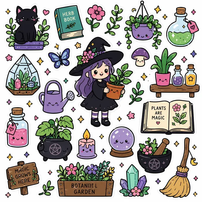 90s Retro Doodle Stickers Packs