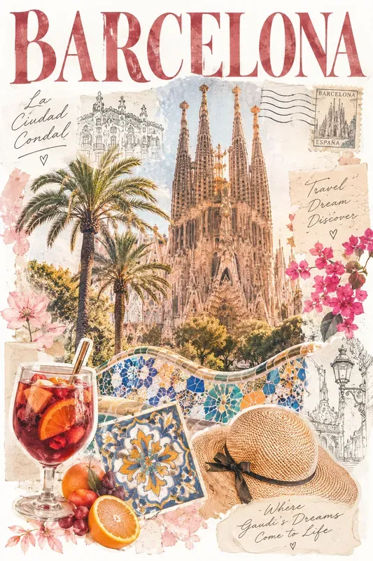 Soft Aesthetic City Collage Posters