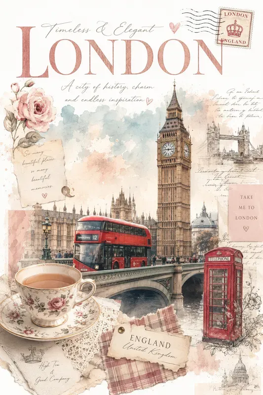 Soft Aesthetic City Collage Posters