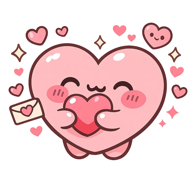 Cute Kawaii Valentine Doodles