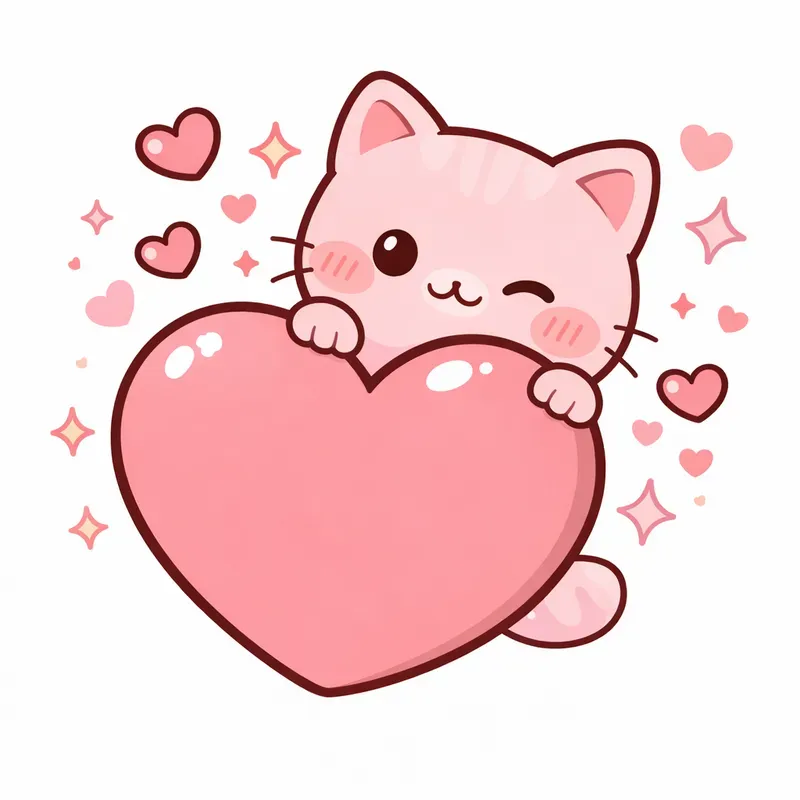 Cute Kawaii Valentine Doodles