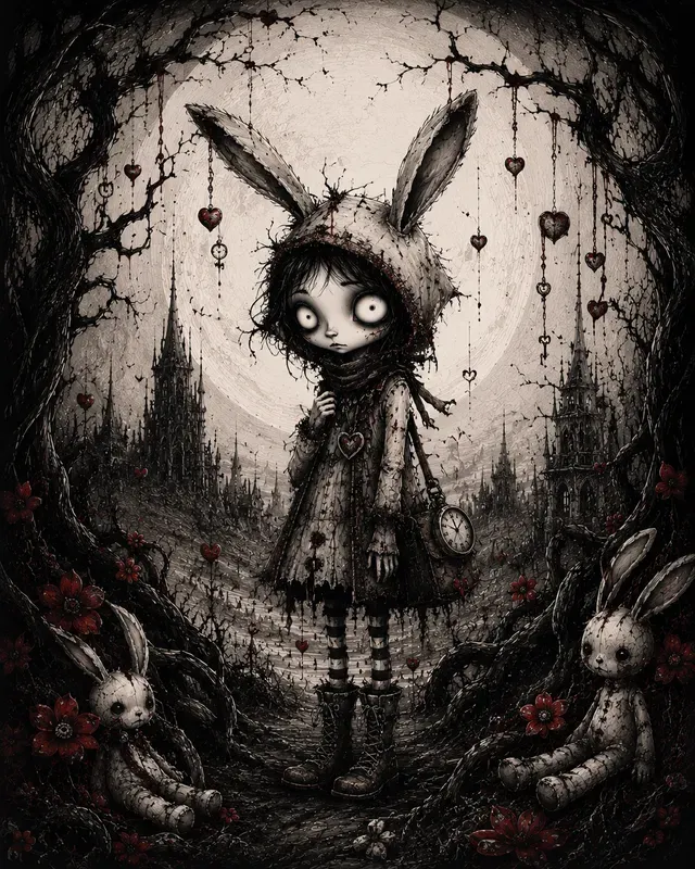 Dark Gothic Storybook Characters Packs