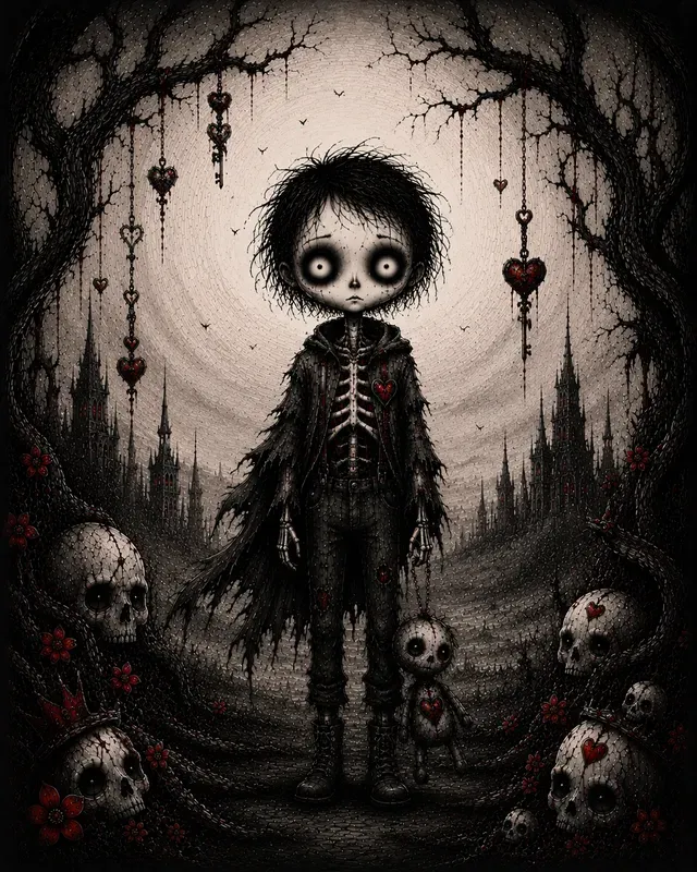 Dark Gothic Storybook Characters Packs