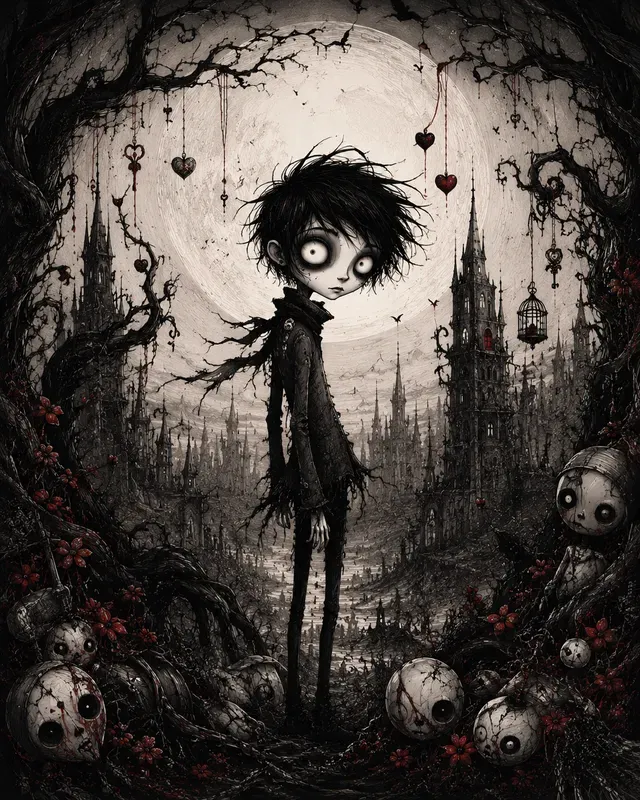 Dark Gothic Storybook Characters Packs