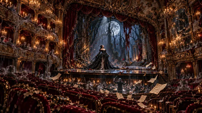 Cinematic Halloween Dark Fantasy Scenes